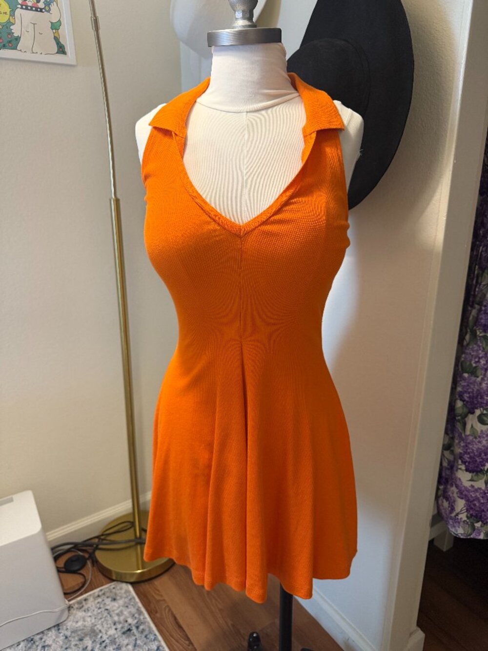 NWT Zara Orange Mini Dress Size S